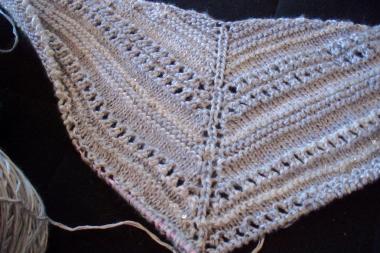 Living Crafts Magazine Fall 2011 with Chevron Shawl Instructions