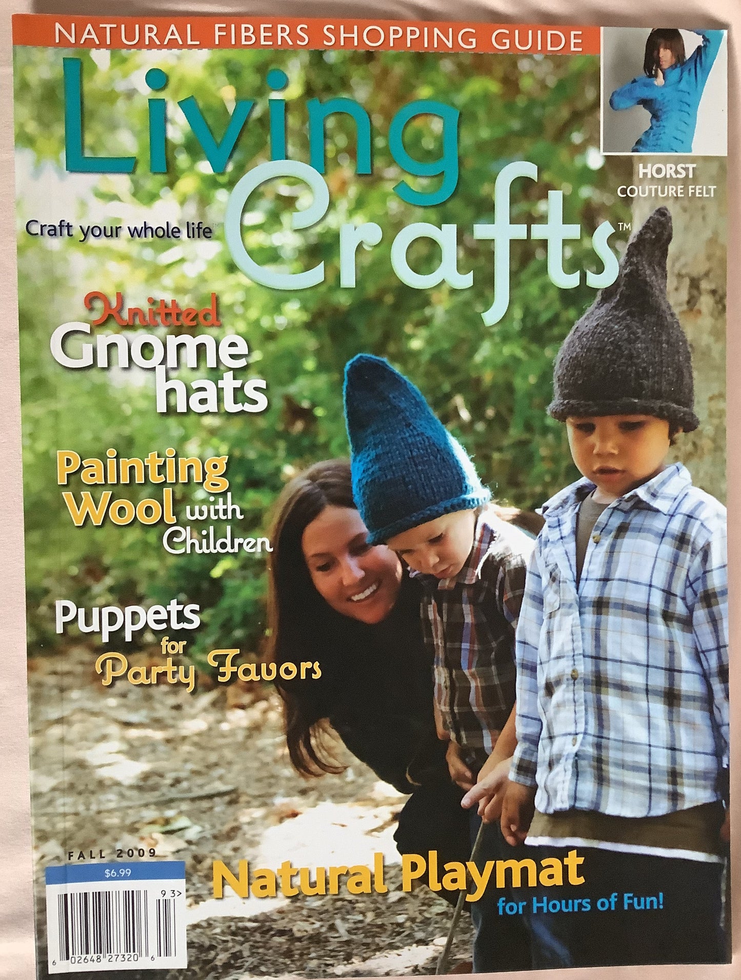 Living Crafts Magazine Fall 2009 with Instructions for the Crazy Blanket