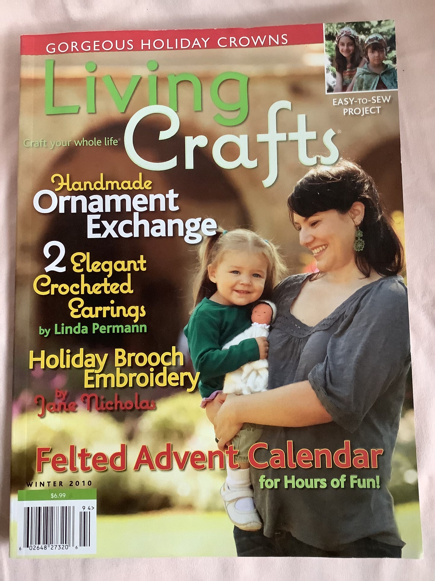 Living Crafts Magazine Winter 2010 with Star Knot Doll Instructions